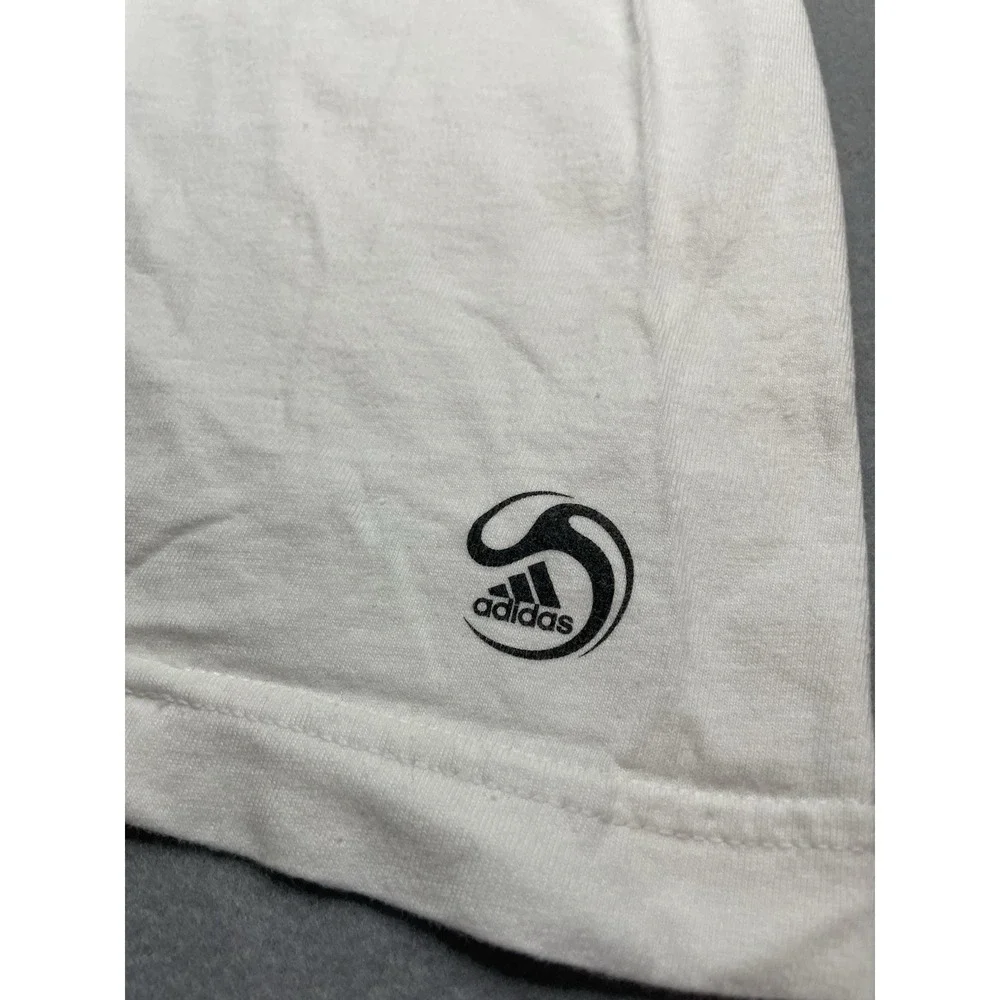 2008 Official EURO CUP 2XL Tee Shirt, White, Short Sleeve,‎ Adidas Soccer